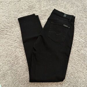 7 for all mankind Black Jeans size 26